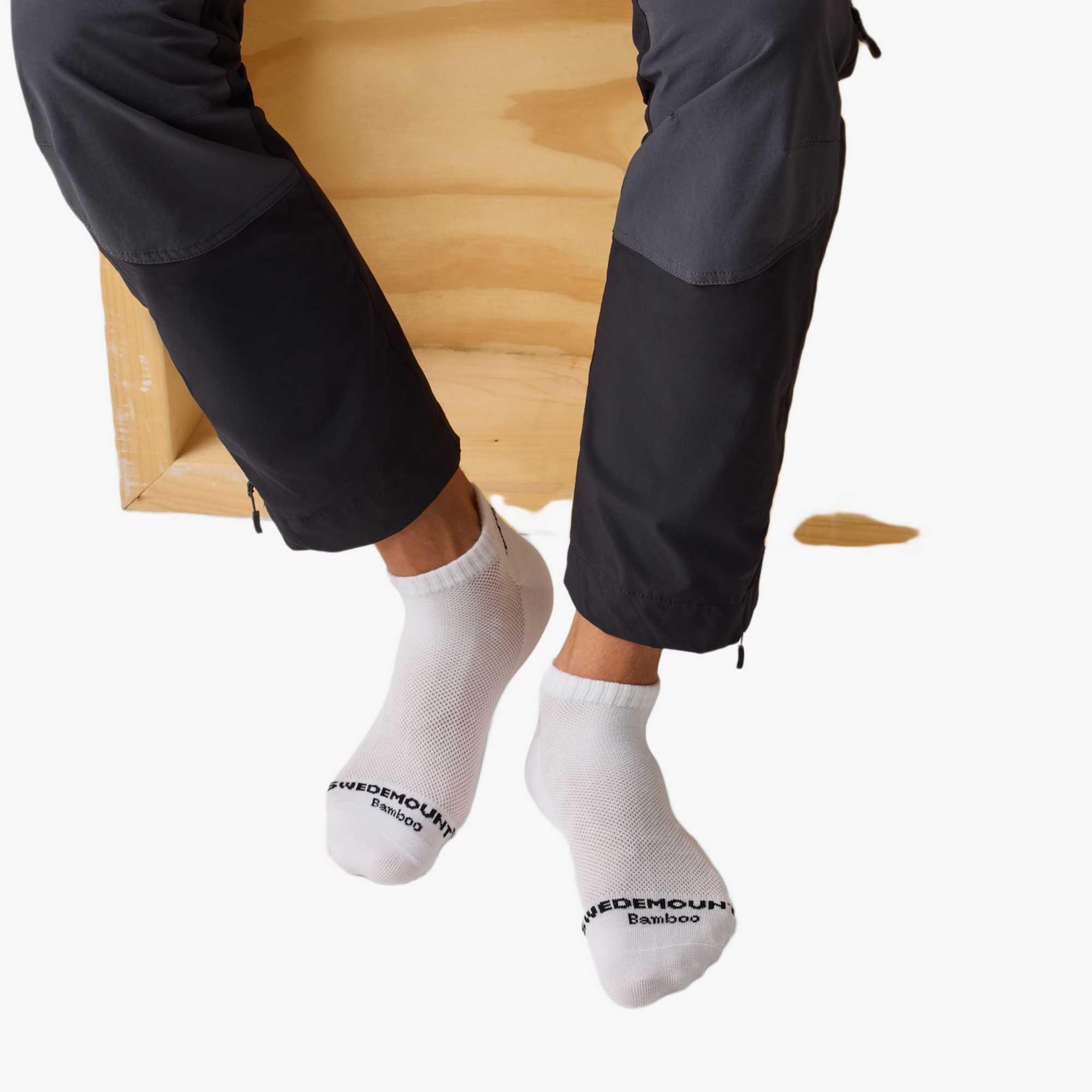 Chaussettes sport unisexes cheville séchage rapide Bamboo Ankle Socks 3-pack 2/4