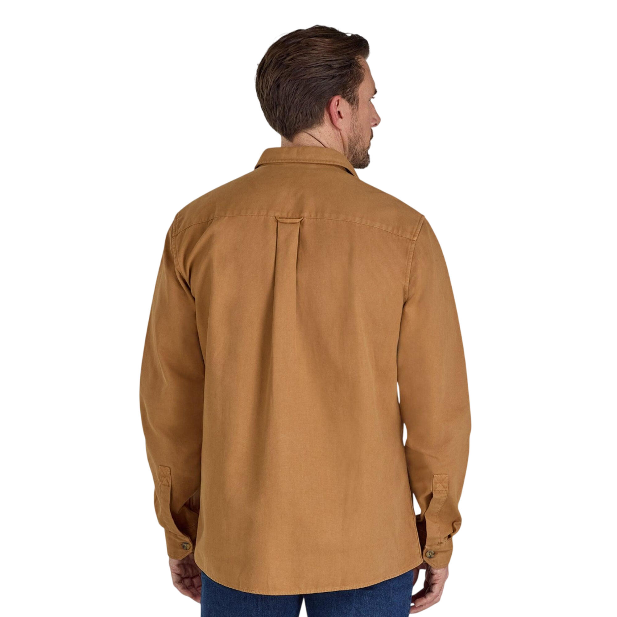 Shacket für , Stückgefärbt, Canvas Herren Hellbraun 2/4