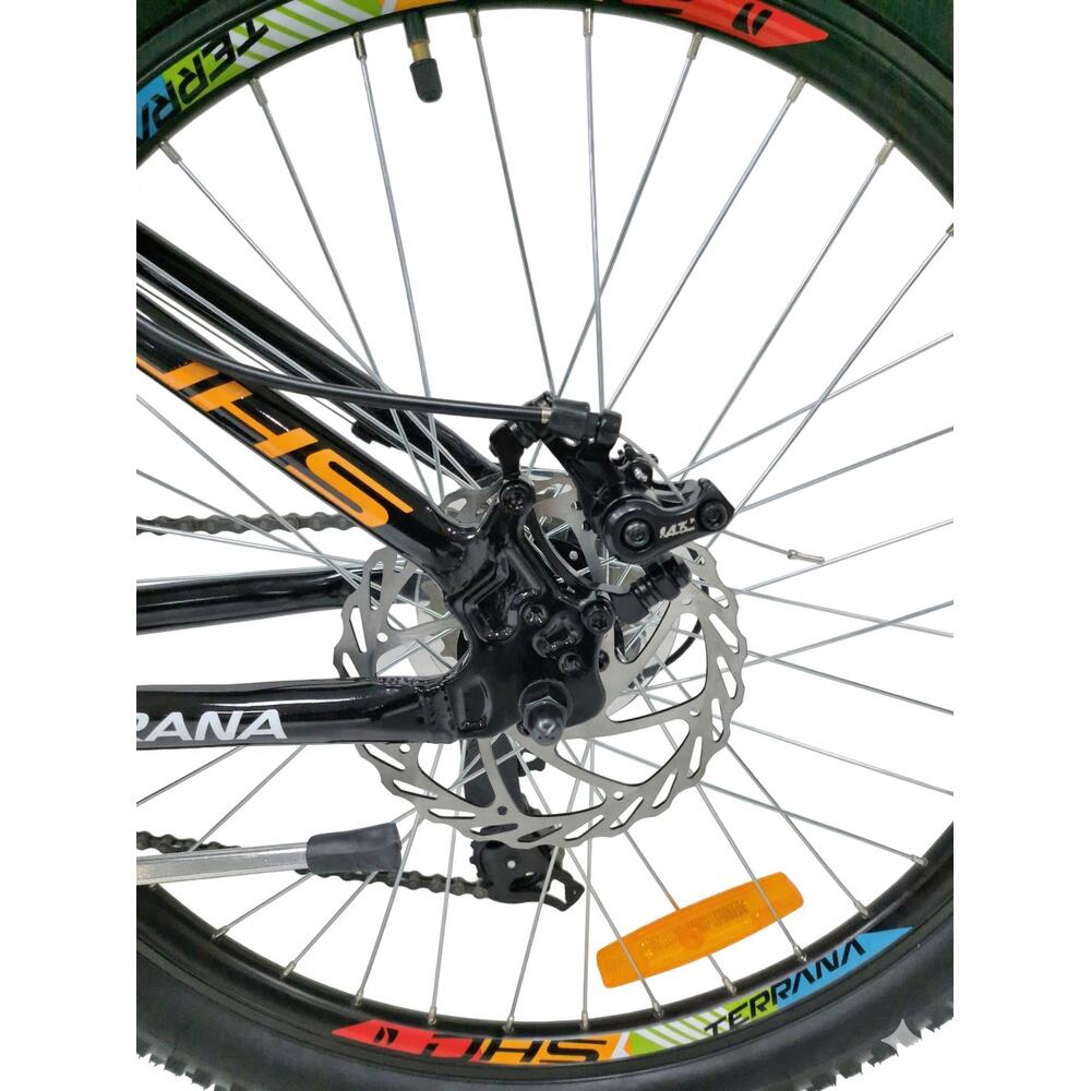 Kinderfahrrad DHS Terrana 2423 – 24 Zoll, Modell 2026, Orange-Schwarz 5/7