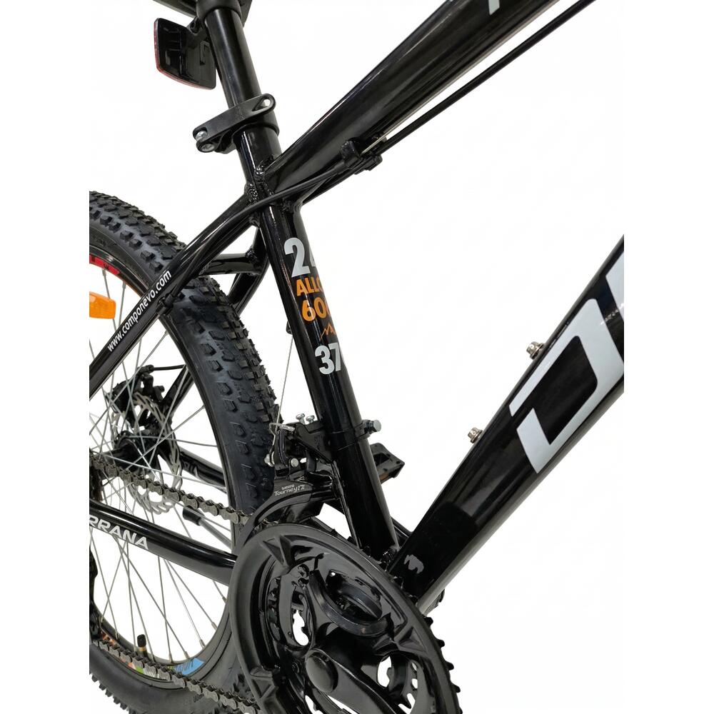 Kinderfahrrad DHS Terrana 2423 – 24 Zoll, Modell 2026, Orange-Schwarz 6/7