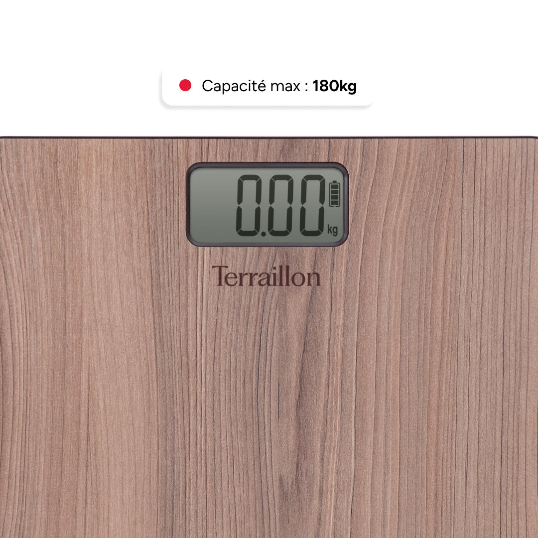 Pèse personne sans piles ni batteries - TERRAILLON - POWER FREE NATURA NOYER 4/6
