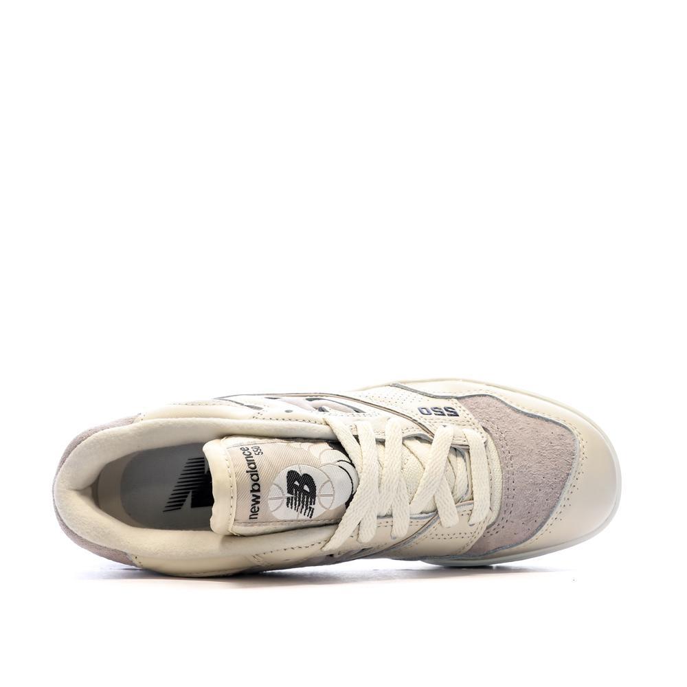 Baskets Blanches/Gris Femme New Balance 550 4/7