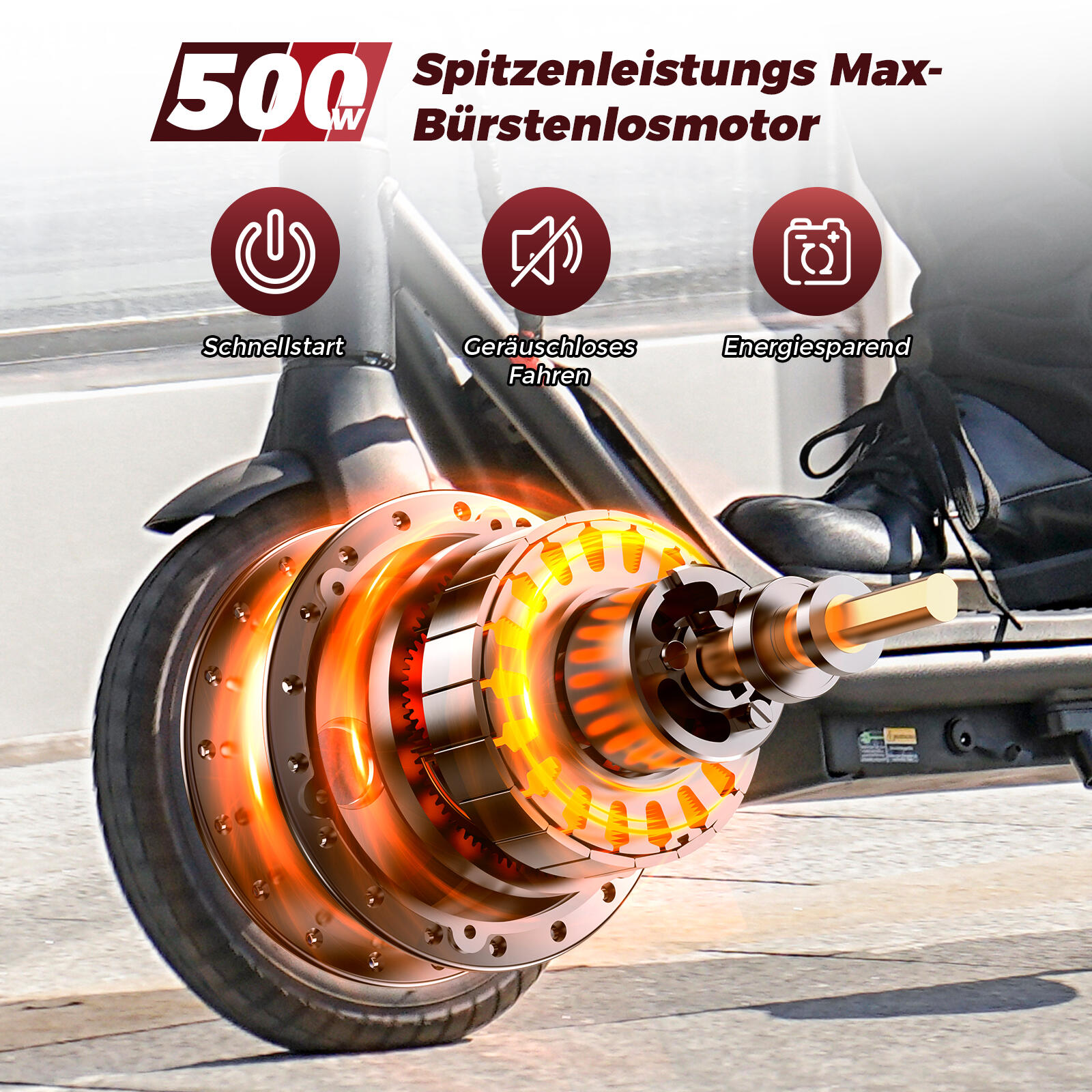 Trottinette électrique unisexe avec homologation ABE (homologation allemande) 4/7