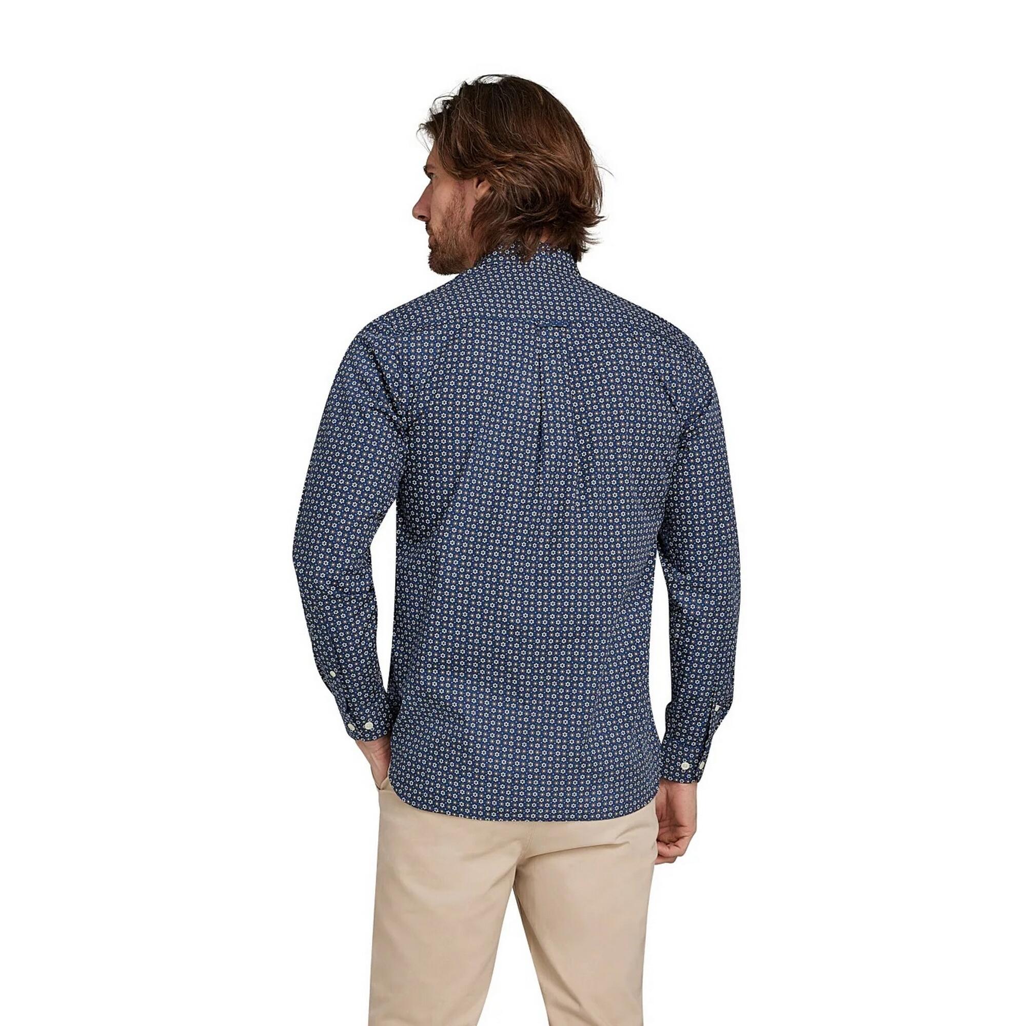 Hemd für Langärmlig Herren Marineblau 2/3
