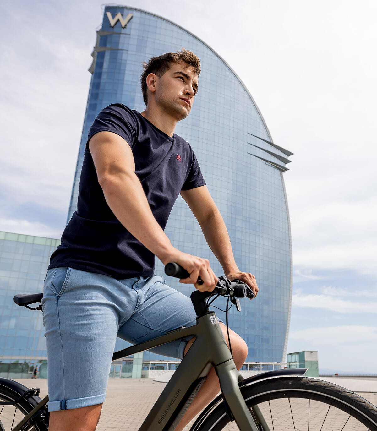 Short de cyclisme urbain Utrecht Bleach Homme 6/7