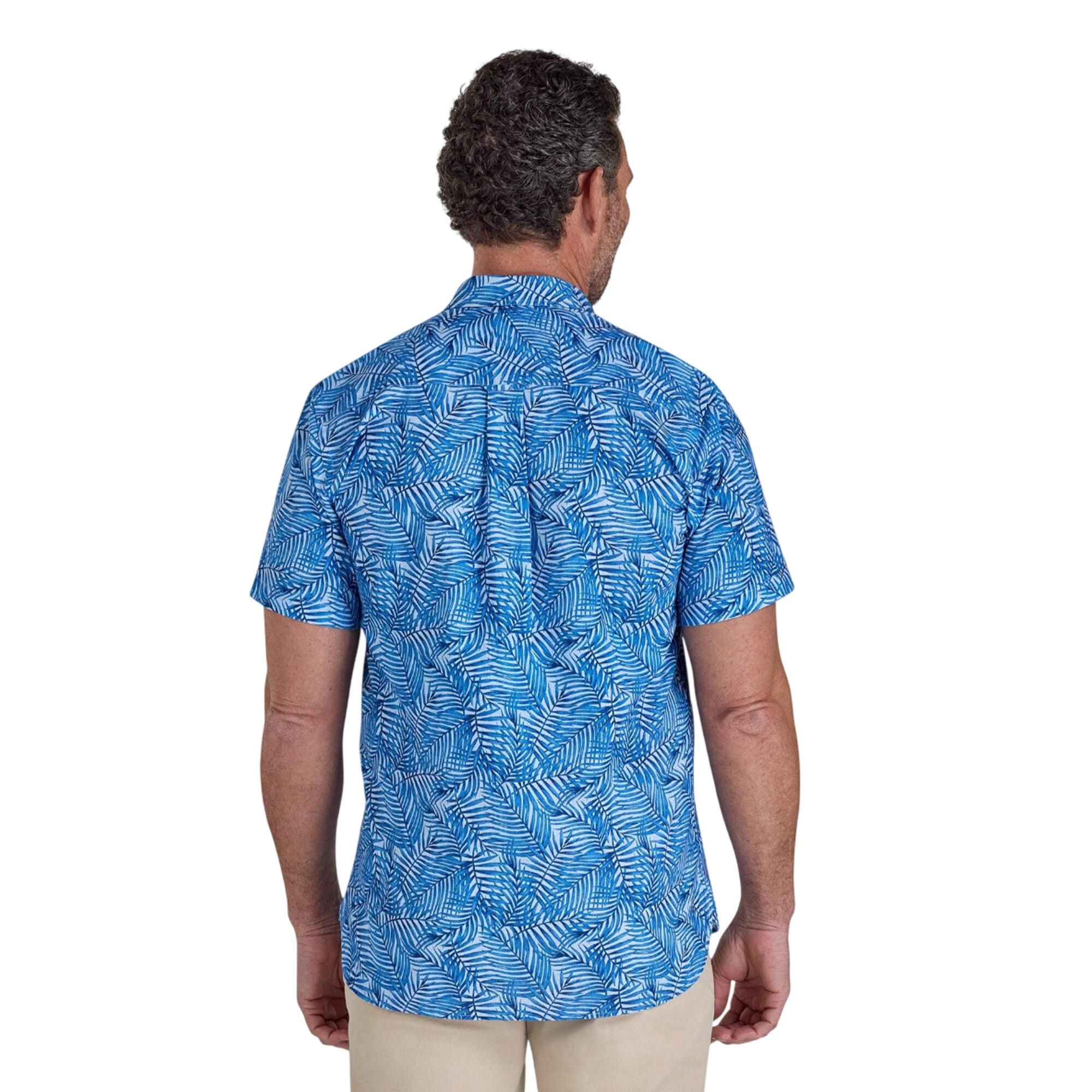 "Bali" Hemd für , Leinen, kurzärmlig Herren Himmelblau 2/4