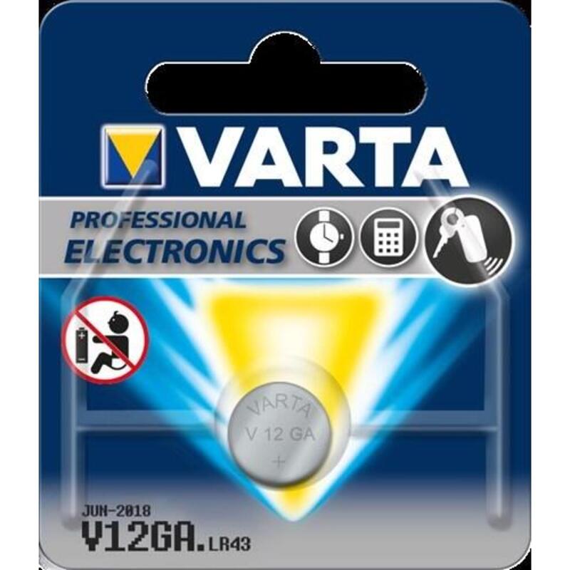 Varta knoopcel batterij dun v12ga/lr43