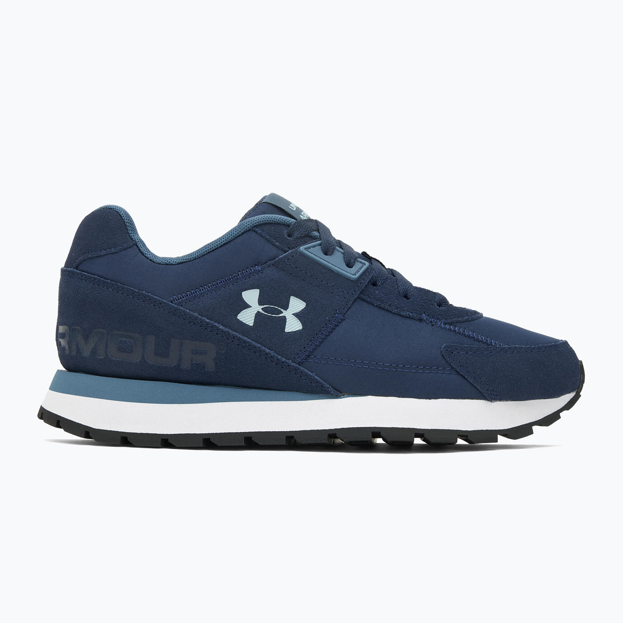 Heren trainingsschoenen Under Armour Essential Runner washed navy/nu blue 2/7