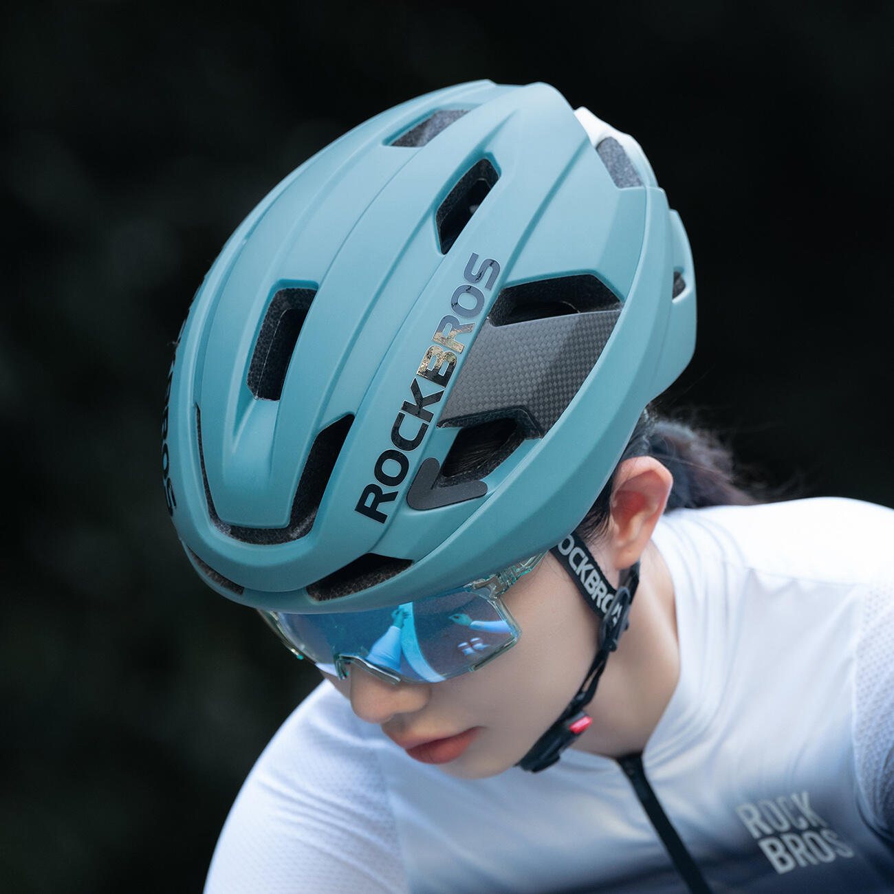 Casco da bicicletta in fibra di carbonio Rockbros 2/5