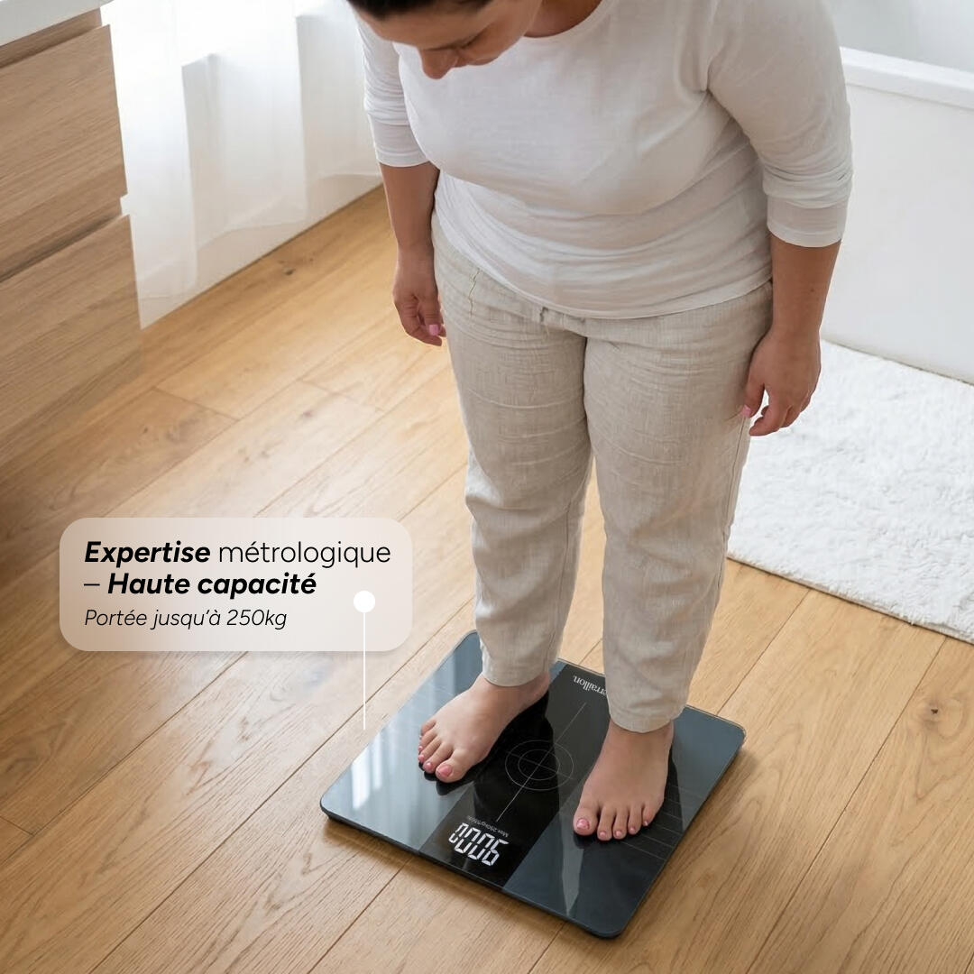 Pèse personne XXL, Très grande capacité jusqu'à 250Kg - EVERY BODY- TERRAILLON 3/7