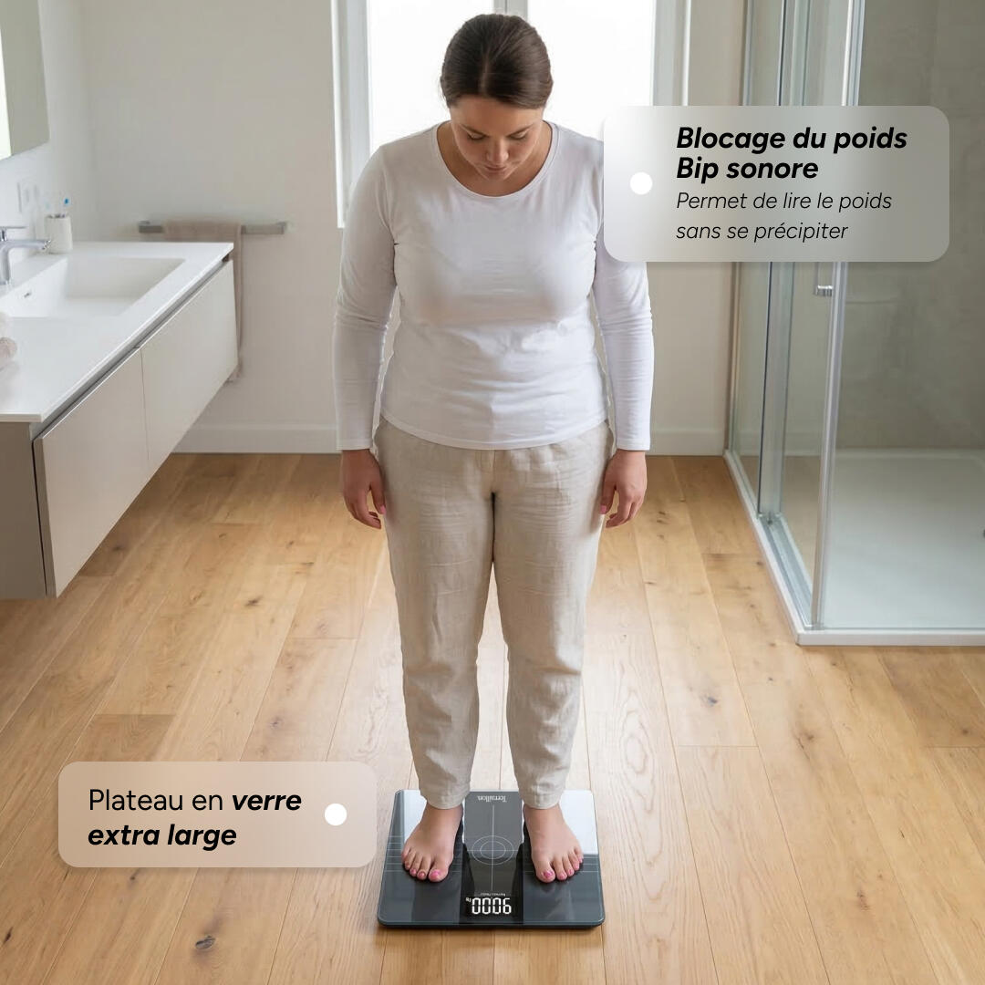 Pèse personne XXL, Très grande capacité jusqu'à 250Kg - EVERY BODY- TERRAILLON 4/7
