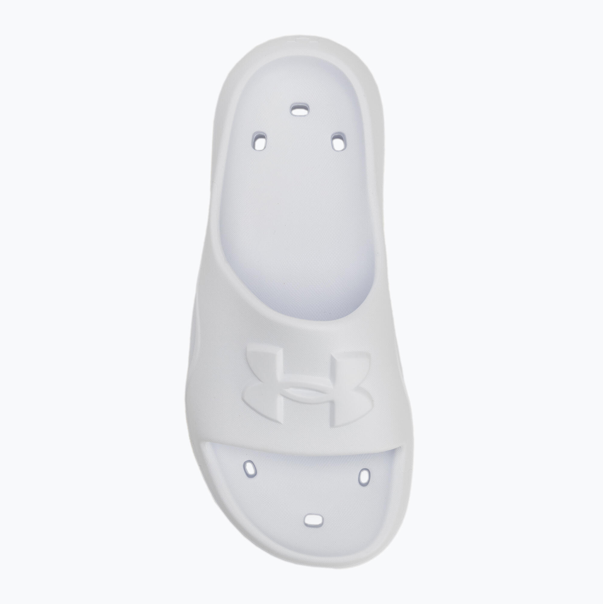 Chanclas de mujer Under Armour Locker V Slide blanco/blanco/blanco 5/7