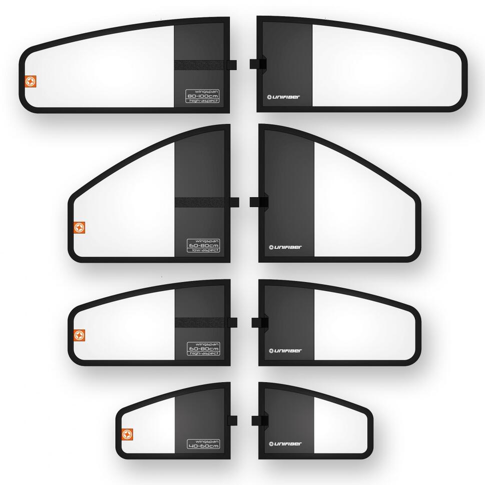UNIFIBER High Aspect Foil Wing Cover Set 60 - 80 cm
