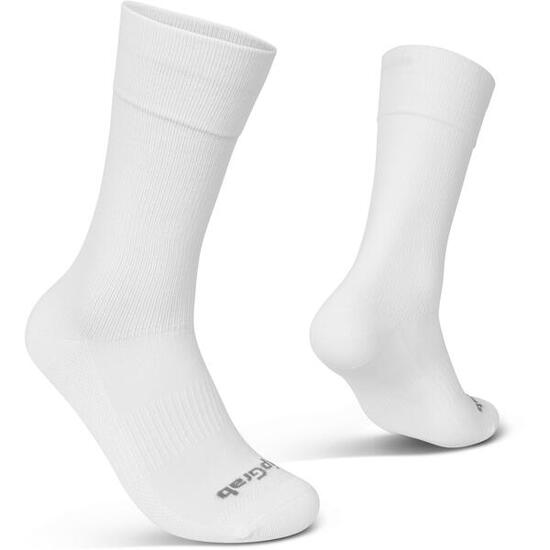 Chaussettes de cyclisme EXPLR montantes GripGrab Blanc - Taille S