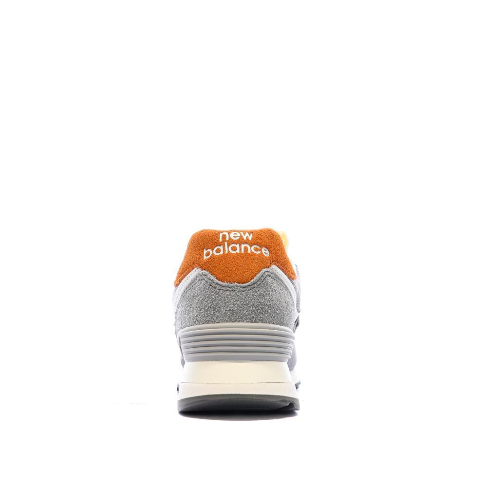 ML574 Baskets Gris/Orange Garçon New Balance 3/7