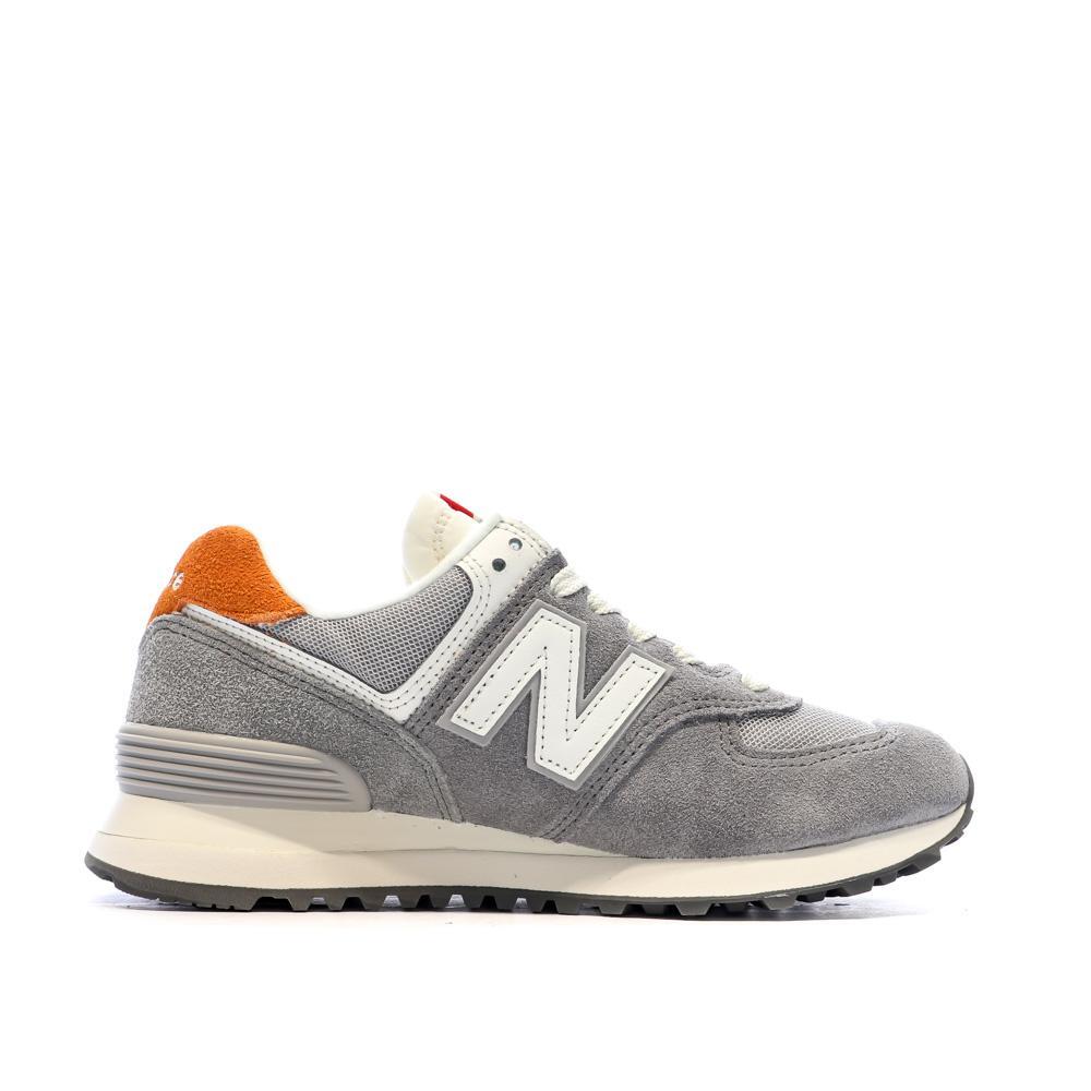 ML574 Baskets Gris/Orange Garçon New Balance 2/7