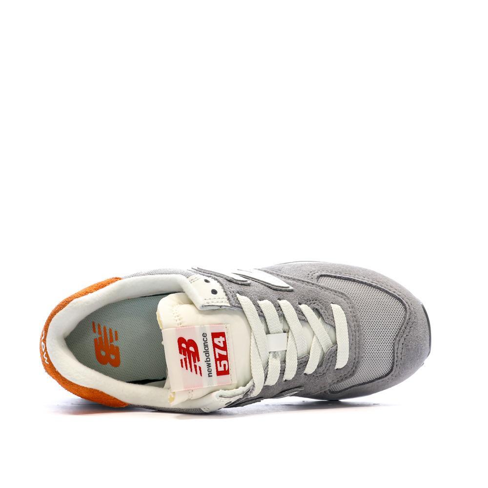 ML574 Baskets Gris/Orange Garçon New Balance 4/7