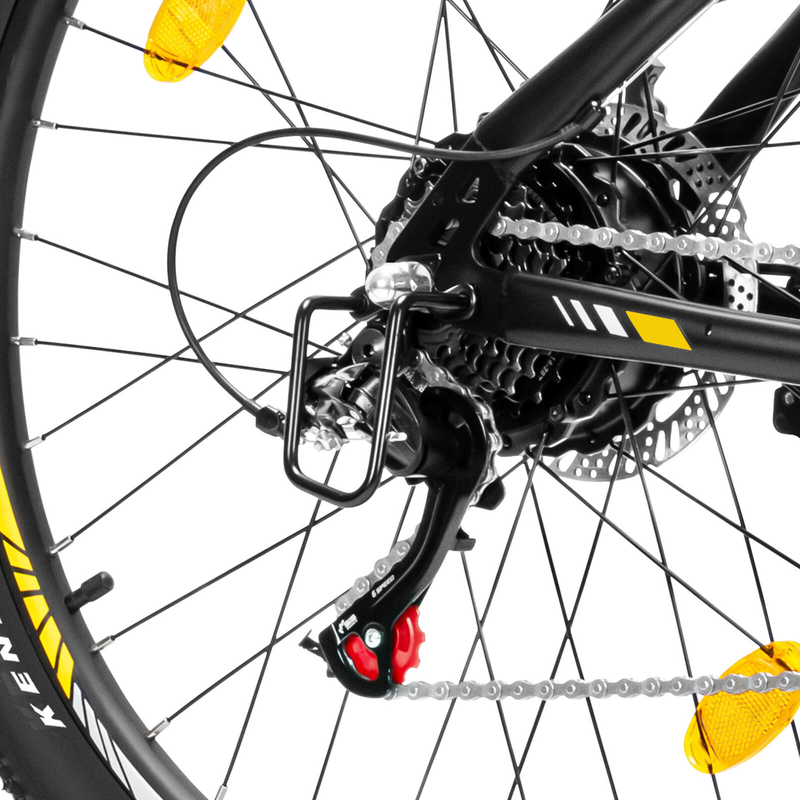 Vélo Électrique VTC 250W Autonomie 65km Suspension 21 Vitesses U1 26 5/7
