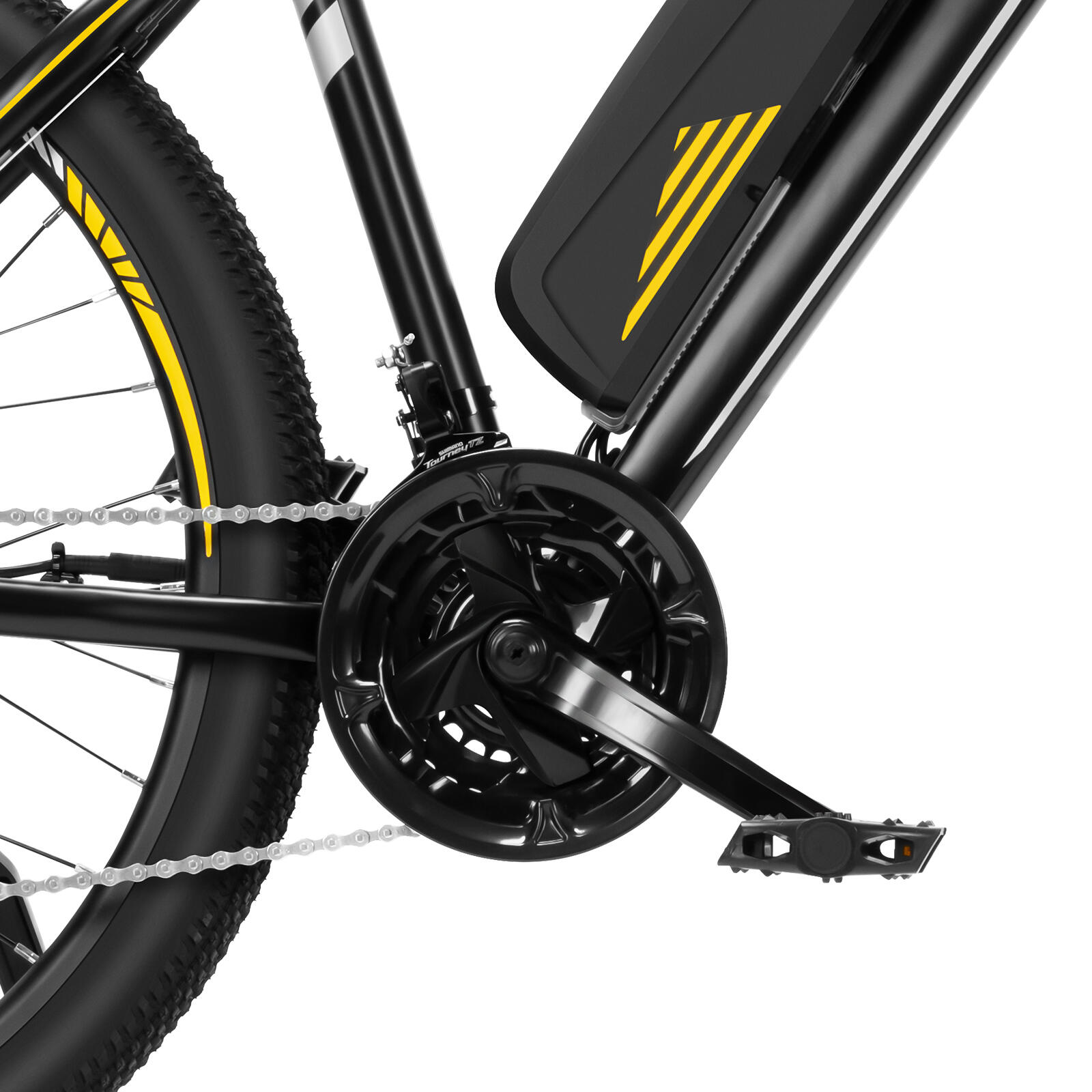 Vélo Électrique VTC 250W Autonomie 65km Suspension 21 Vitesses U1 26 4/7