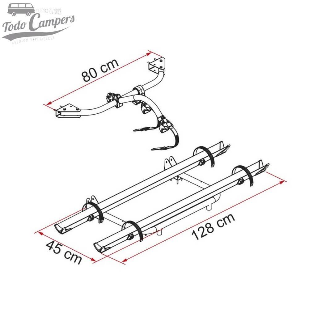 Portabicicletas Fiamma Carry Bike Garage Standard para garajes de Autocaravanas 2/3