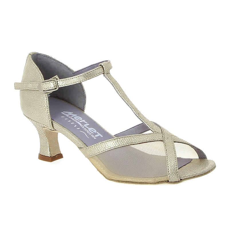 KATY - chaussure de danse de salon avec inserts en résille