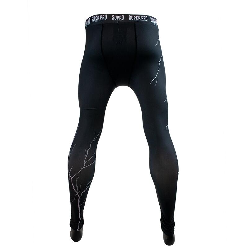 Super Pro Combat Gear Tight Thunder Zwart/Grijs