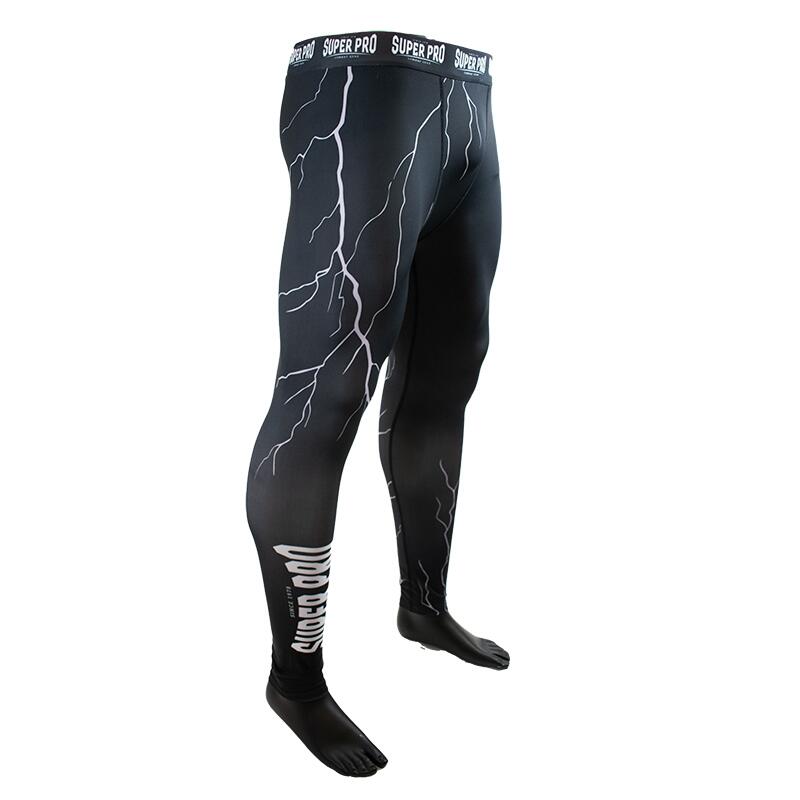 Super Pro Combat Gear Tight Thunder Zwart/Grijs