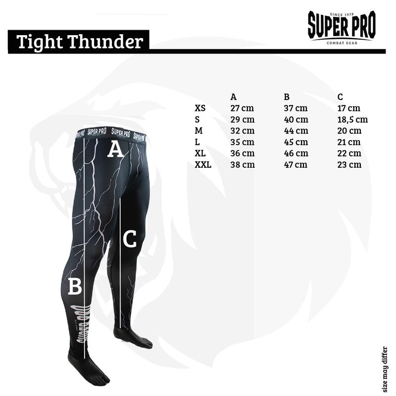 Super Pro Combat Gear Tight Thunder Zwart/Grijs