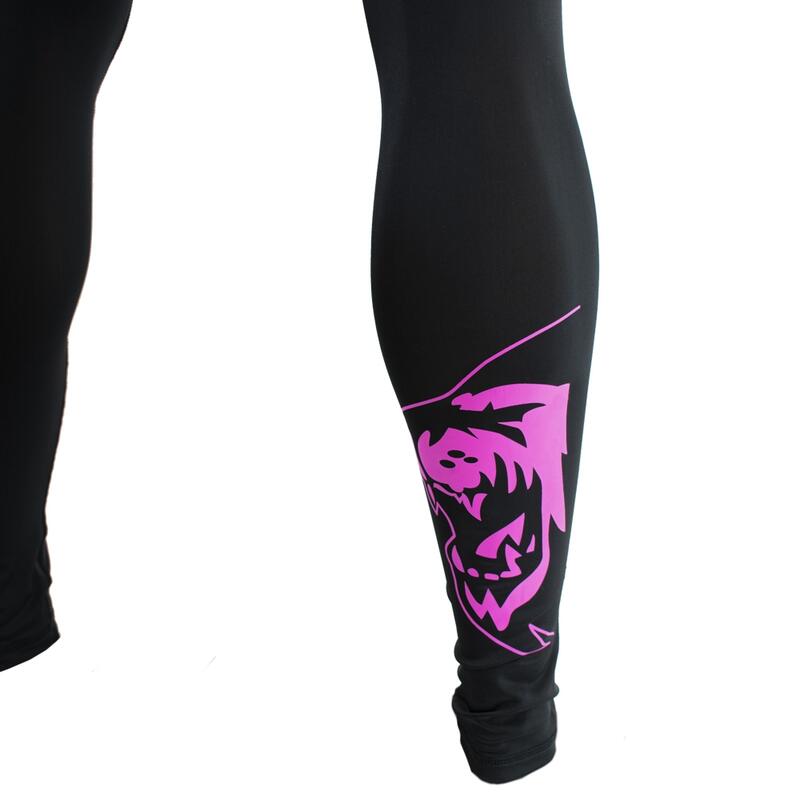 Super Pro Legging Women Lion/Super Pro Logo Zwart/Roze