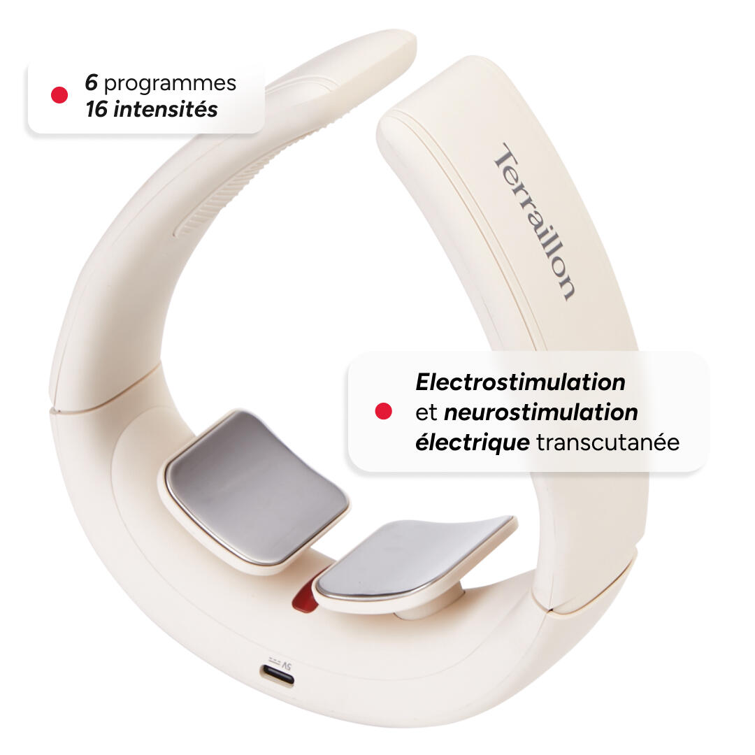 Masseur de cou et cervicale par électrostimulation - TERRAILON - MECK CARE + 3/6