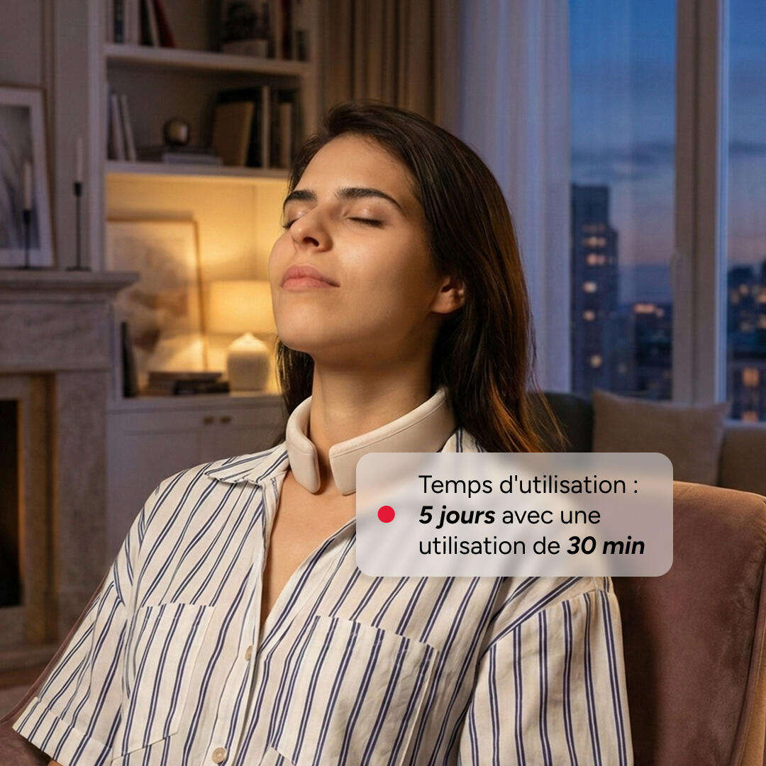 Masseur de cou et cervicale par électrostimulation - TERRAILON - MECK CARE + 4/6