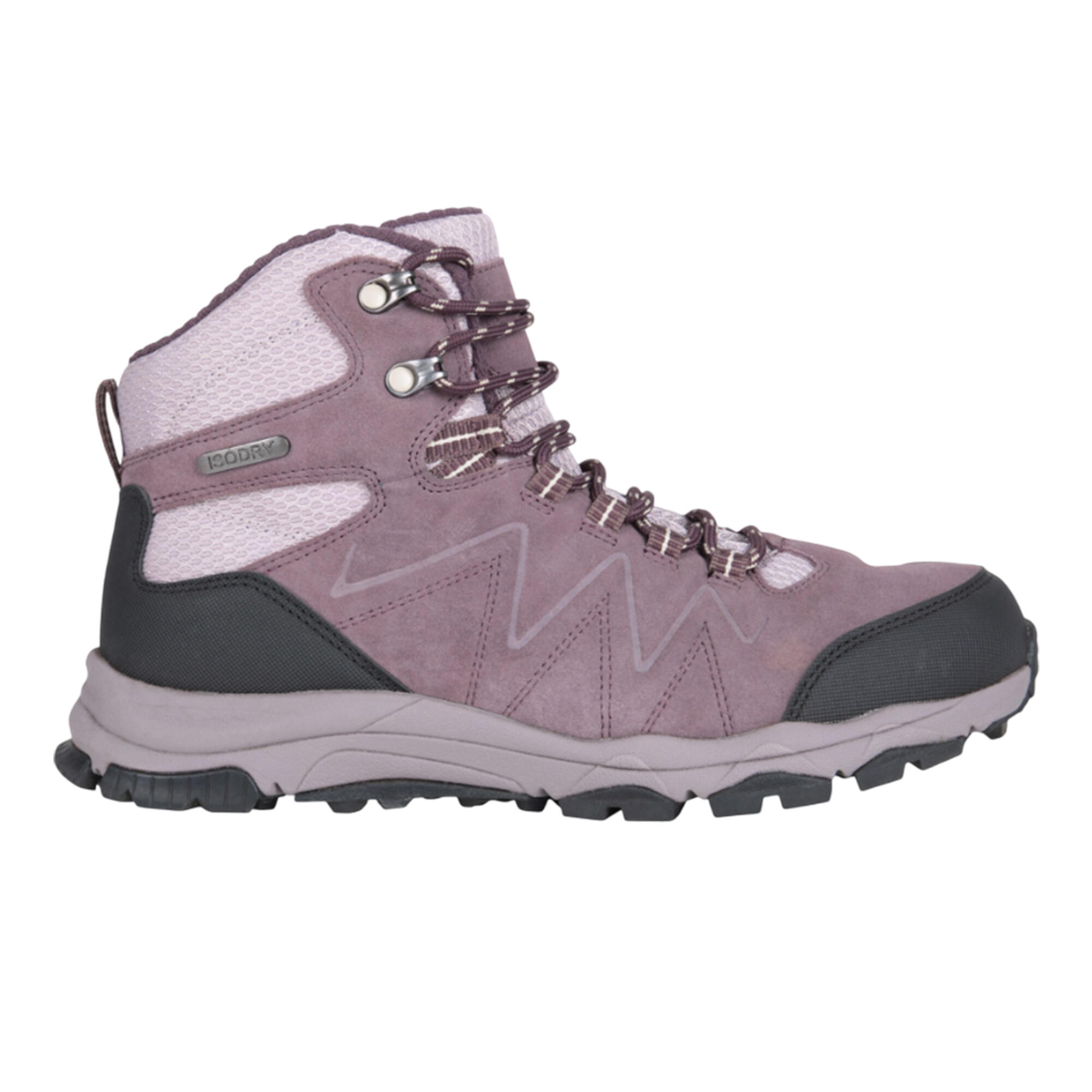 Wanderstiefel "Ortler", Wildleder Damen Flieder 3/4