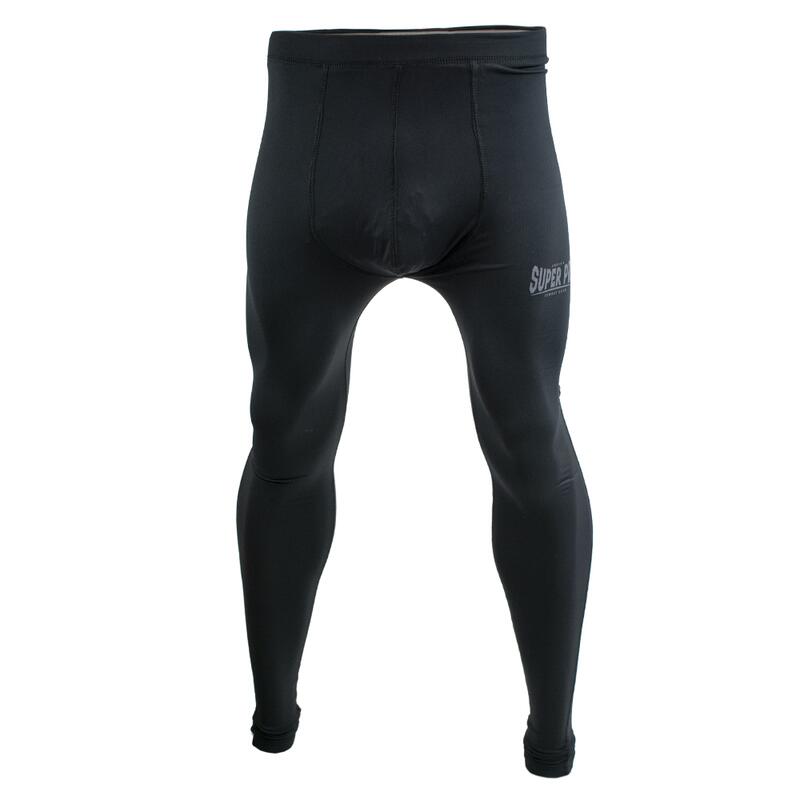 Super Pro Legging Men Lion/Super Pro Logo Zwart/Grijs