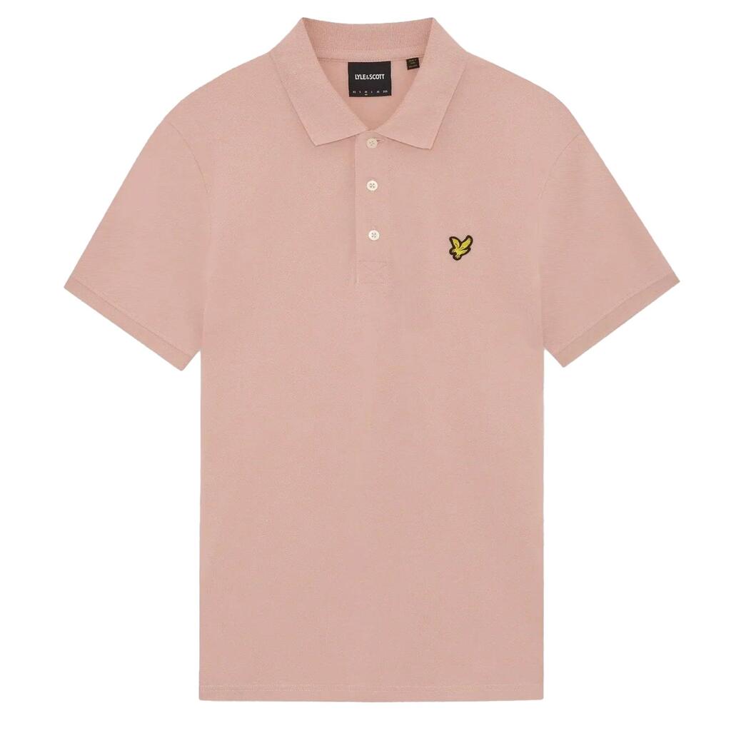 Lyle & Scott Plain Polo Shirt Pink Grapefruit