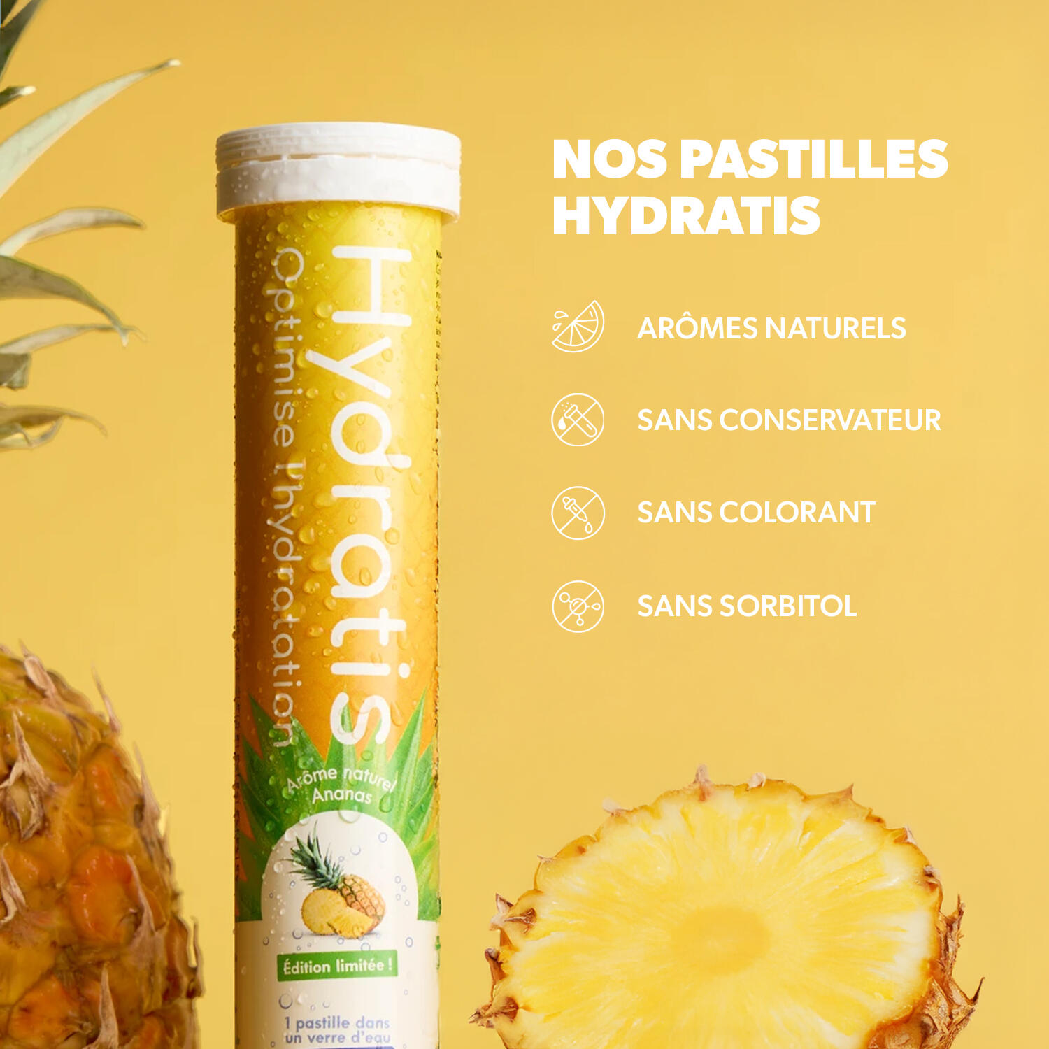Pastilha de hidratação abacaxi Hydratis (x20) 5/7