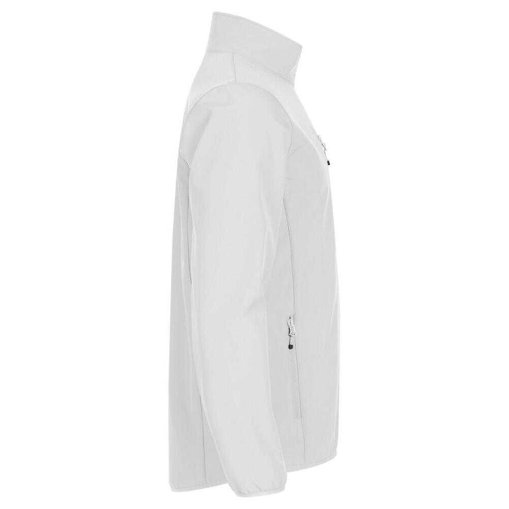 Mens Classic Soft Shell Jacket (White) 3/3