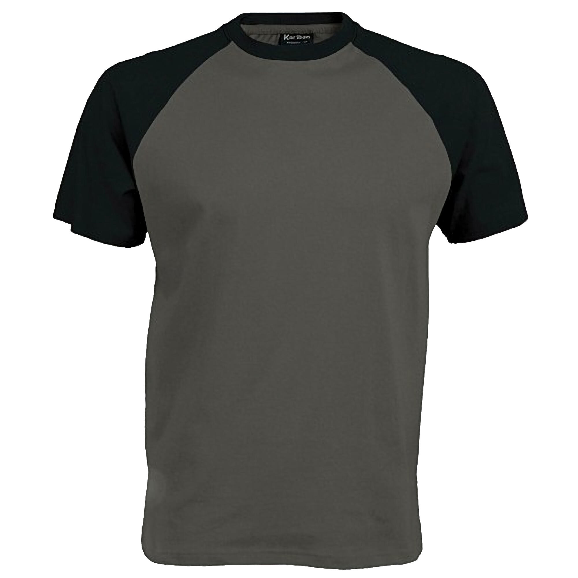 Baseball TShirt Herren Schiefergrau/Schwarz 2/2
