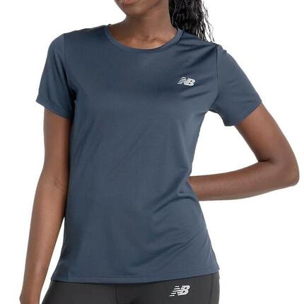 New Balance Damen Sport T-Shirt Grau Kurzarm