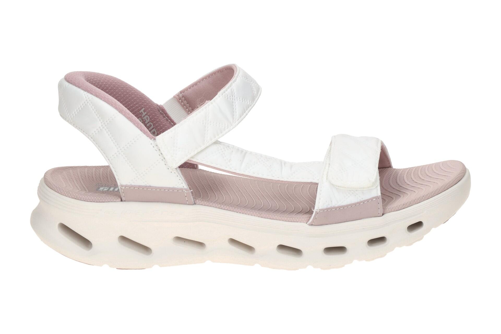 Skechers Go Walk Gliede Step Sandale weiß Cozy Slip-Ins 141276 2/7