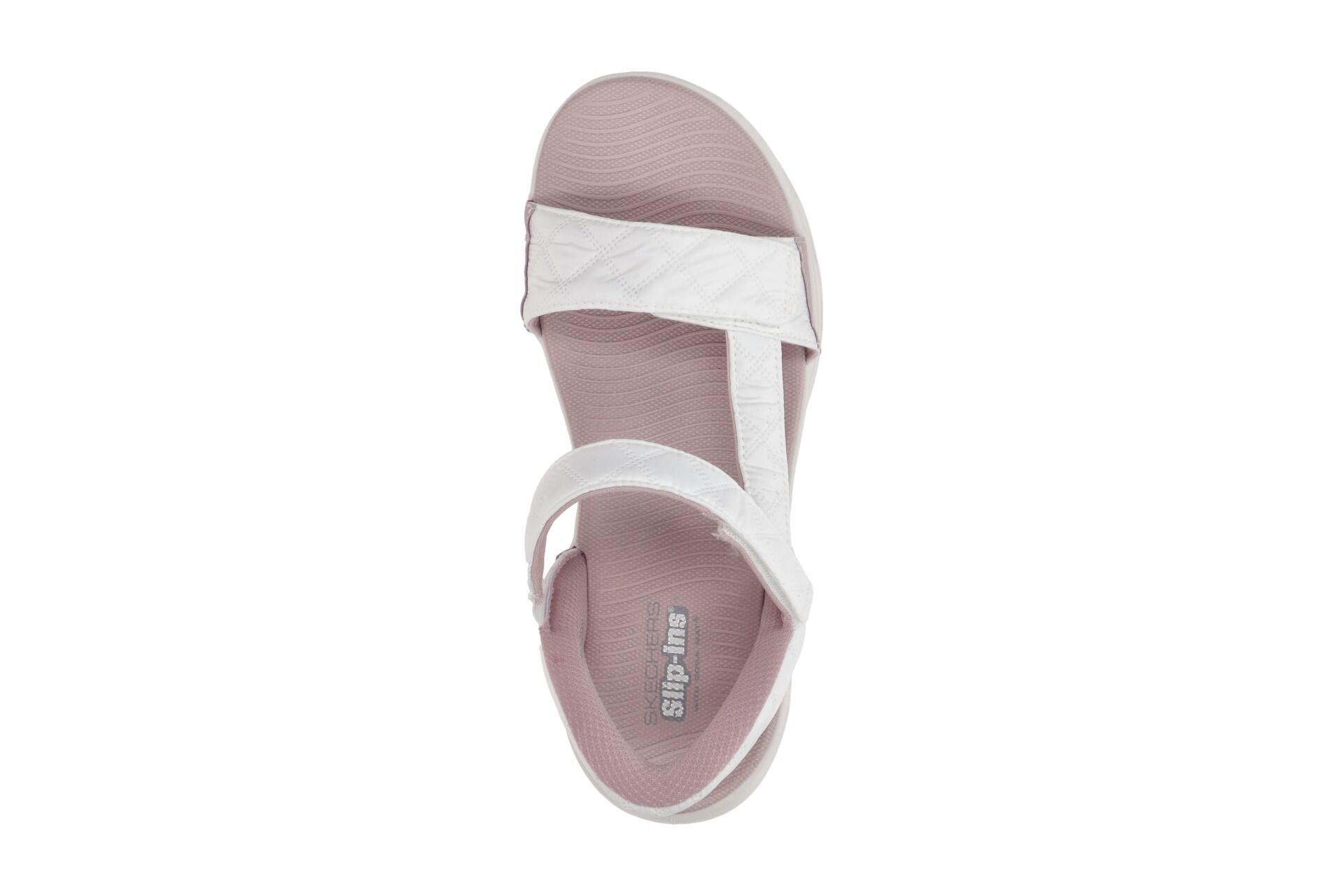 Skechers Go Walk Gliede Step Sandale weiß Cozy Slip-Ins 141276 6/7