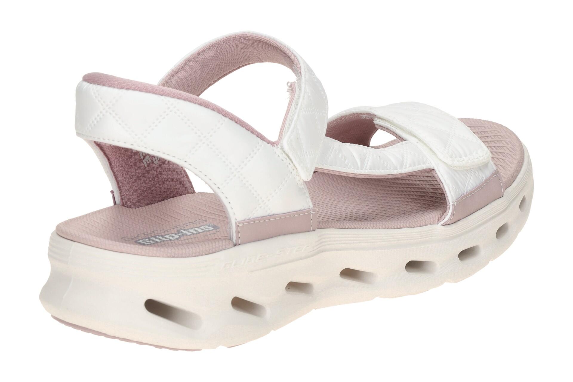 Skechers Go Walk Gliede Step Sandale weiß Cozy Slip-Ins 141276 4/7