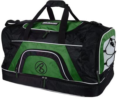 BRUBAKER Borsa sportiva XXL 90L - Borsone grande nero verde