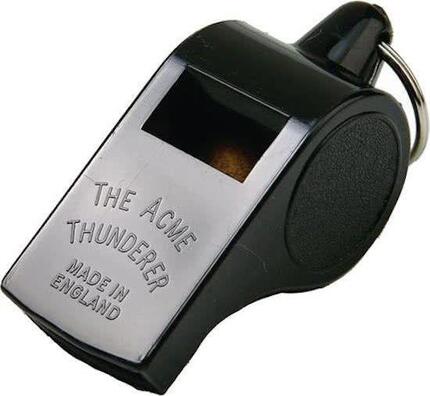 ACME Thunderer Bakelite GR Pealess Referee Whistle Black