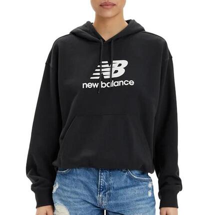 New Balance Damen French Terry Sweatshirt Schwarz