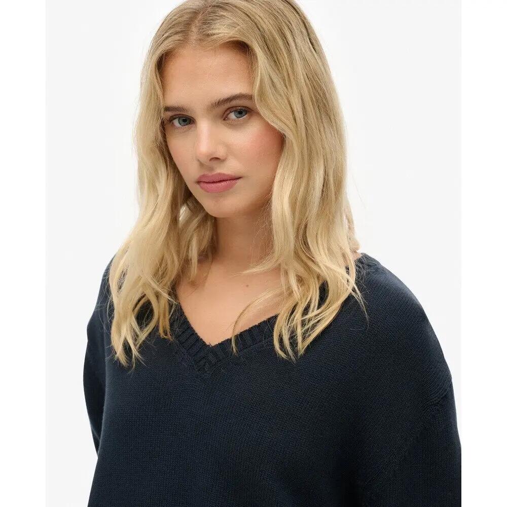Damski oversize sweter z dekoltem w serek Superdry 5/6