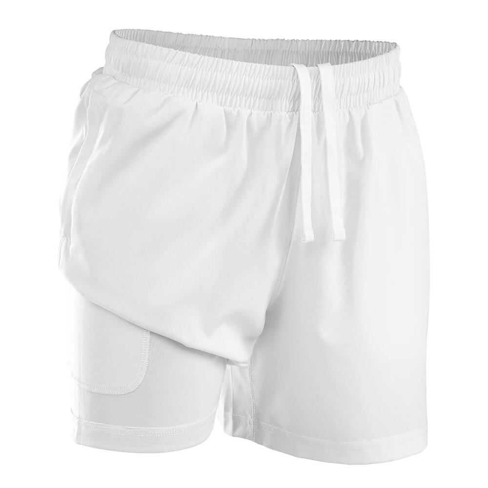 Childrens/Kids Shorts (White) 3/3
