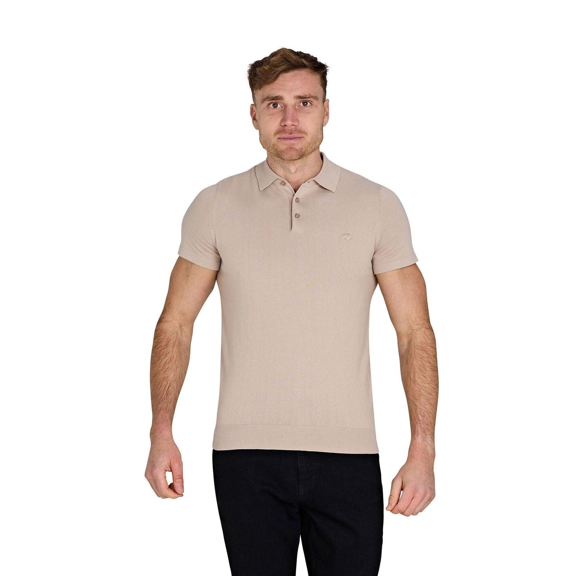 Polo Manches Courtes Homme (Beige Gris) 2/2