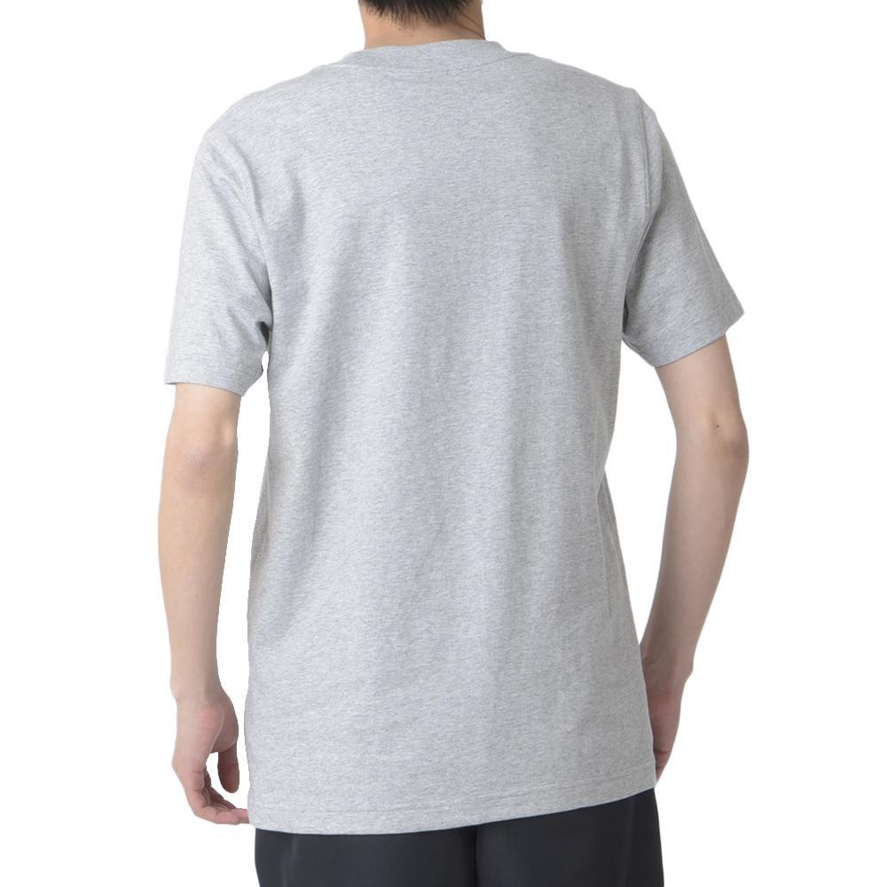 T-shirt Uomo New Balance Stacked Logo Grigia 2/2