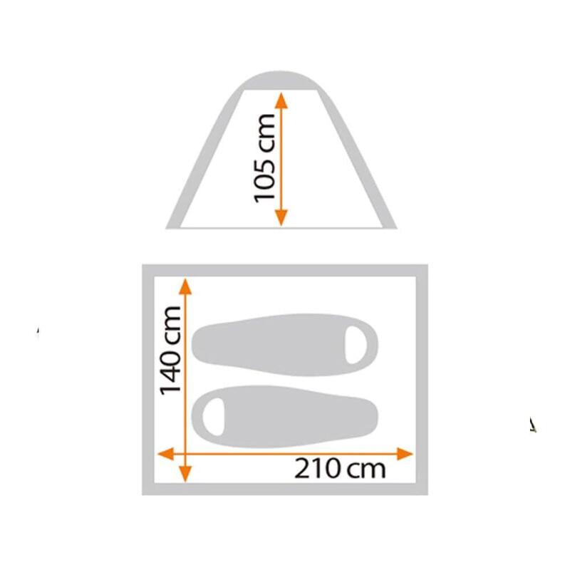 Simple 2 w/fly Tent (2 persons)