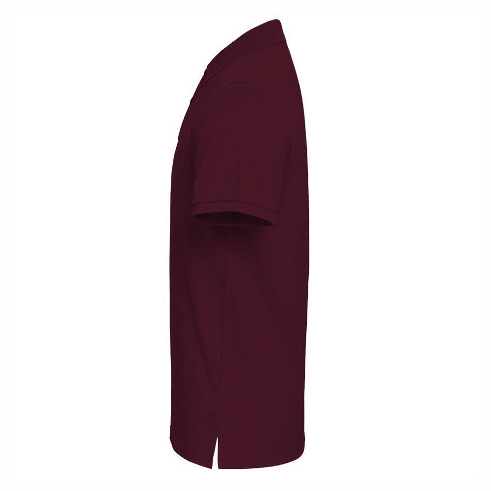 Polo A Manica Corta Uomo Asquith & Fox Bordeaux 3/4